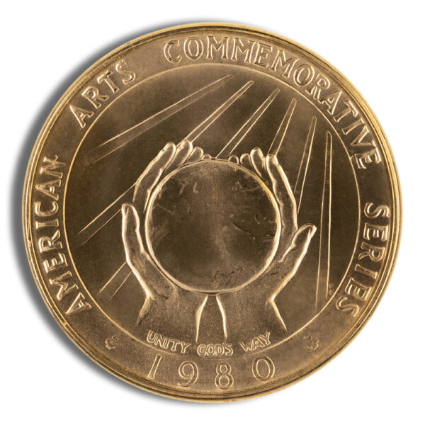 1/2 oz U.S. Mint Commemorative Arts Gold Medal - Image 2