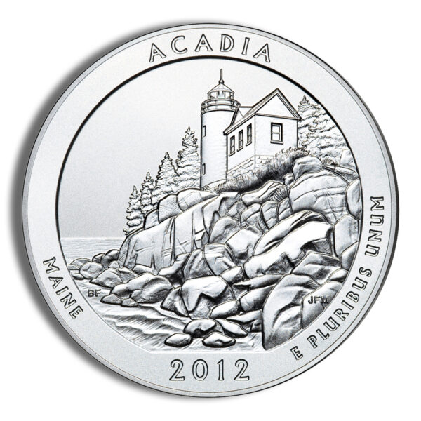 2012 5 oz ATB Acadia Silver Coin - BU - Image 2