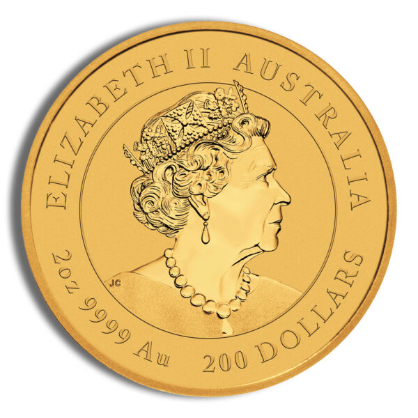 2022 2 oz Australia Gold Lunar Tiger BU - Series III - Image 2