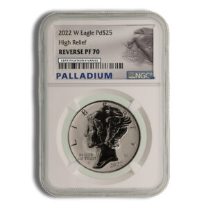 2022-W 1 oz Reverse Proof Palladium Eagle NGC PF70 (Label Varies)