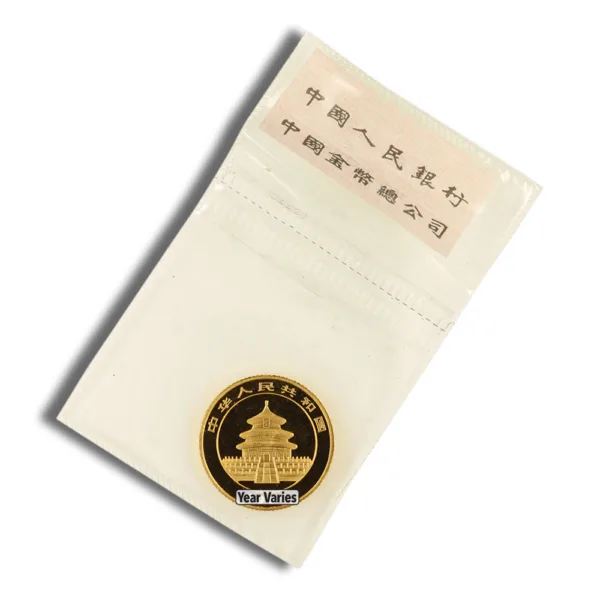 Gold commemorative coin featuring a traditional Chinese design, placed on a cream-colored envelope with text in Chinese, symbolizing cultural heritage and artistry.