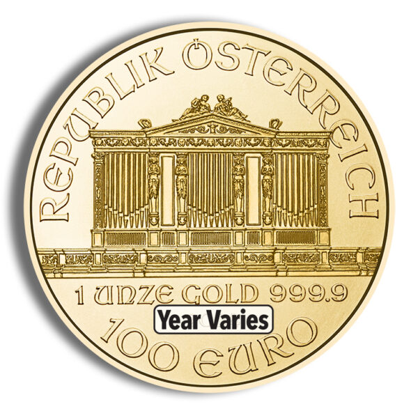 1 oz Austrian Philharmonic Gold Coin (Year Varies) - Image 2