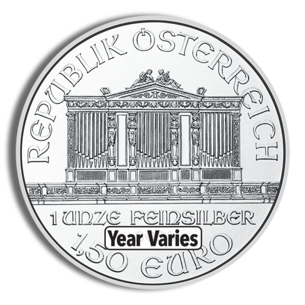 1 oz Austrian Silver Philharmonic (Year Varies) - Image 2