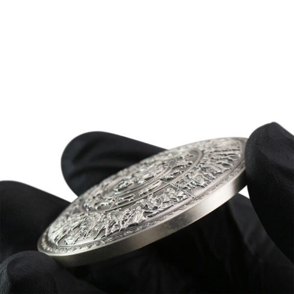 Kilo Silver South Korea Shield of Achilles Stacker - Image 3