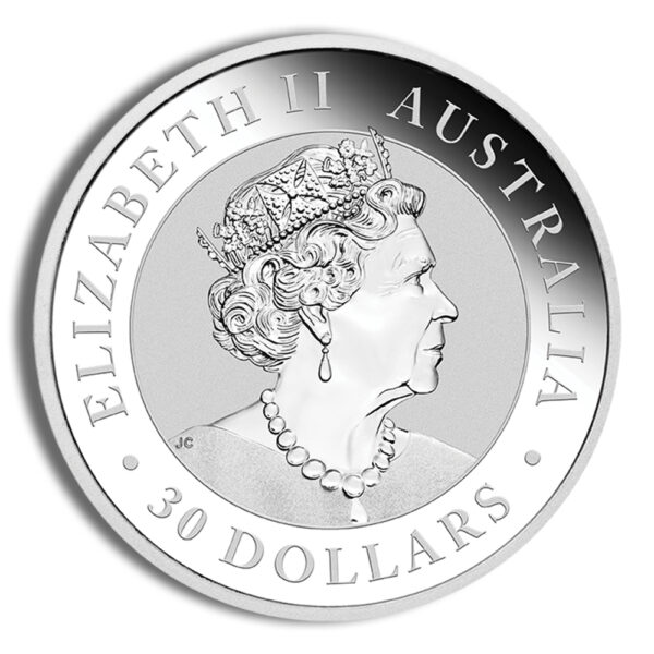 Australian Silver Kookaburra - Kilo - BU (Year Varies) - Image 2