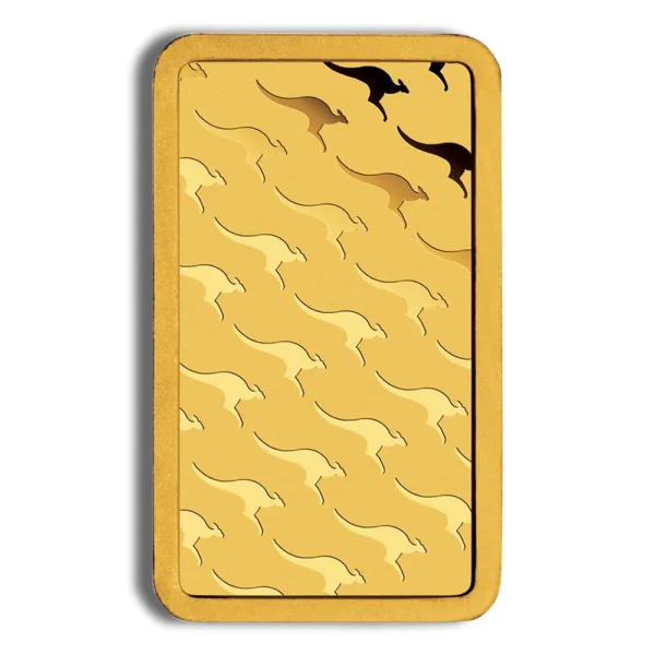 Patterned design featuring various kangaroo silhouettes in shades of yellow and brown on a golden background, ideal for Australian-themed decor or merchandise.