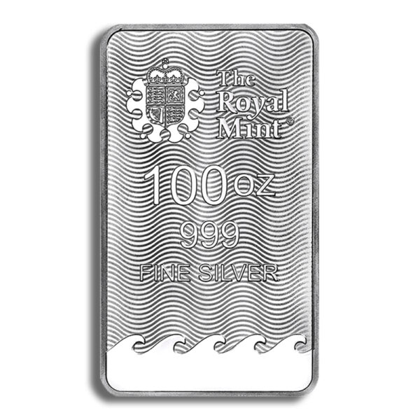 100 oz Silver Bar - Britannia - Image 2