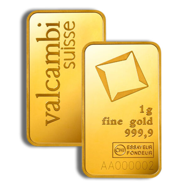 1 gram Gold Bar - Valcambi (Carded) - Image 3
