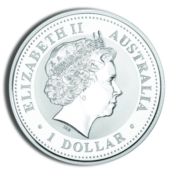 2001 1 oz Australia Silver Lunar Snake - BU - Series I - Image 2