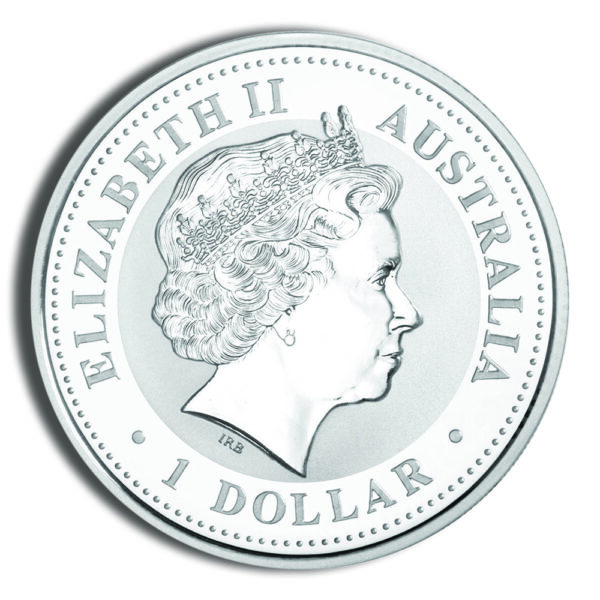 2002 1 oz Australia Silver Lunar Horse - BU - Series I - Image 2