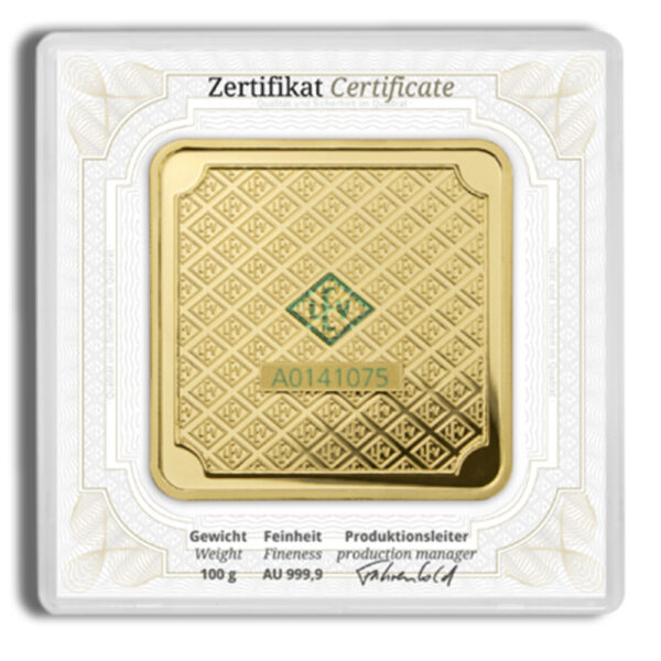 100 gram Gold Bar - Geiger (In Assay) - Image 2