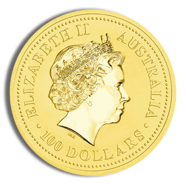 2002 1 oz Australia Gold Lunar Horse BU - Series I - Image 2