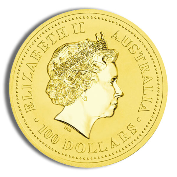 2003 1 oz Australia Gold Lunar Goat BU - Series I - Image 2