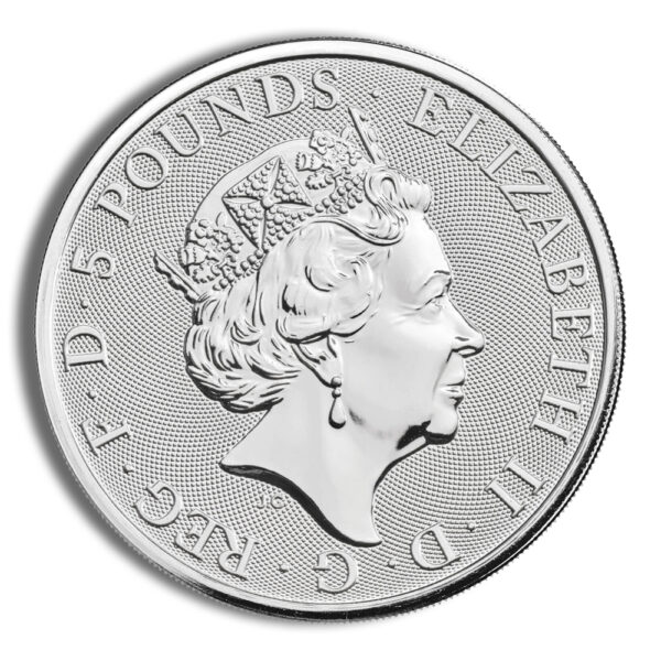 2021 2 oz Silver Great Britain Queen's Beasts - Greyhound - Image 2
