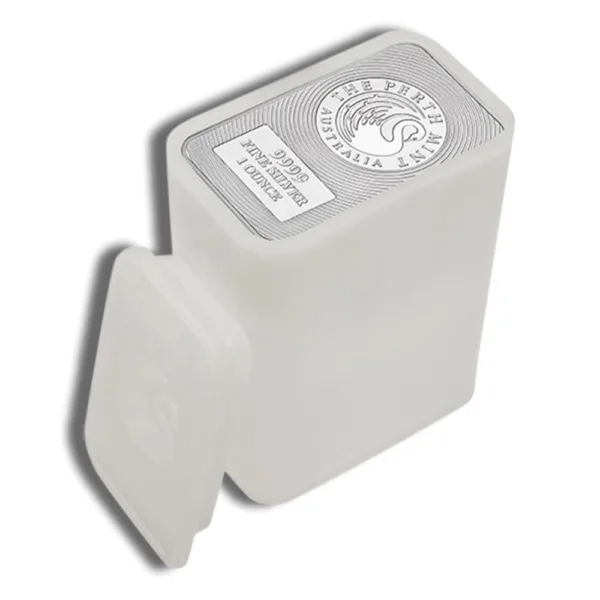 White plastic container with a spout, commonly used for storing liquids or chemicals, featuring a label on the top.