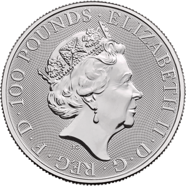 2020 1 oz Great Britain Queen's Beast Platinum Coin - Yale of Beaufort - Image 2