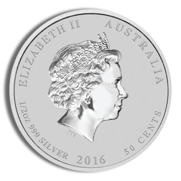 2016 1/2 oz Australia Silver Lunar Monkey BU - Series II - Image 2