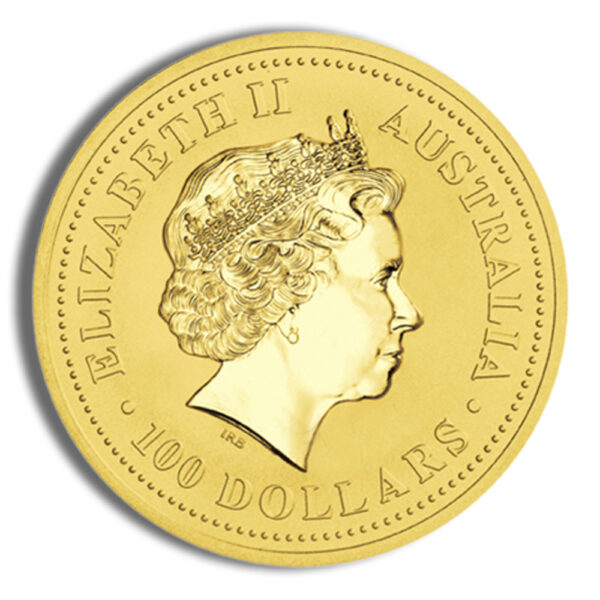 2007 1 oz Australia Gold Lunar Pig BU - Series I - Image 2