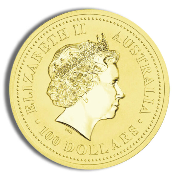 2000 1 oz Australia Gold Lunar Dragon BU - Series I - Image 2