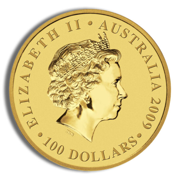 2009 1 oz Australia Gold Lunar Ox BU - Series II - Image 2