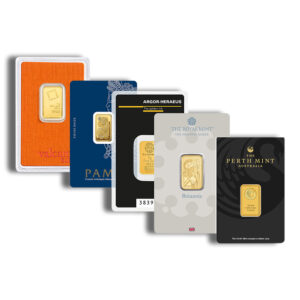 5 gram  Gold Bar - Brand Varies  (Carded)