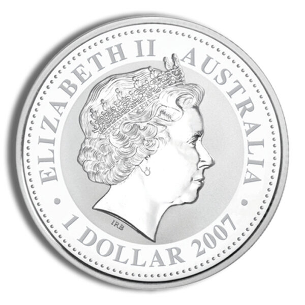 2008 1 oz Australia Silver Lunar Rat BU - Series I - Image 2