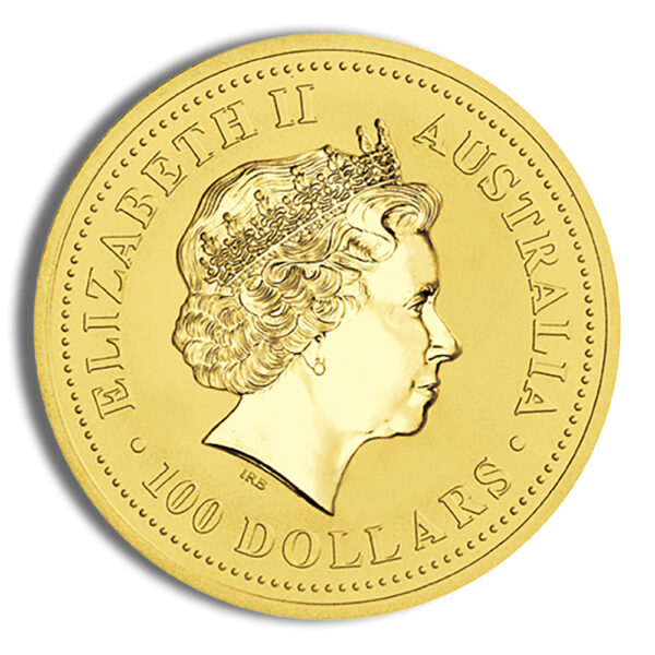 2005 1 oz Australia Gold Lunar Rooster BU - Series I - Image 2