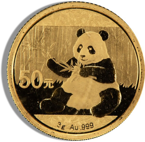 3 gram Chinese Gold Panda - BU - Sealed (Year Varies)