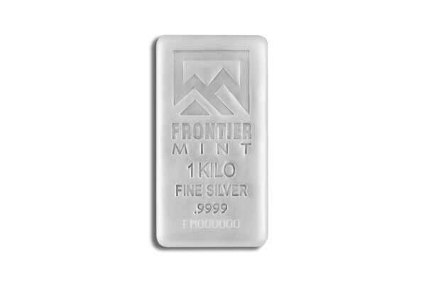1 Kilo Silver Bar - Frontier (Frosted)