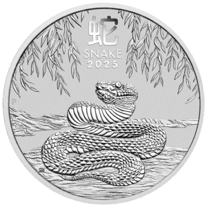 2025 2 oz Australia Silver Lunar Snake BU - Series III