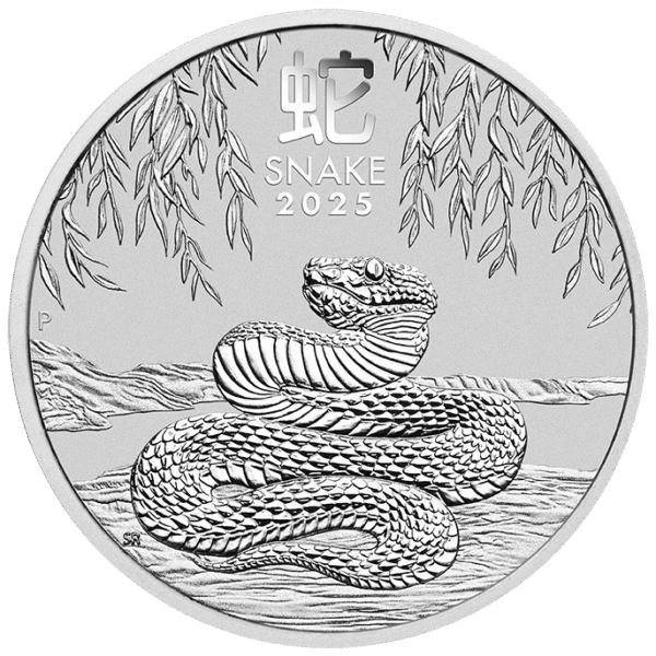 2025 1/2 oz Australia Silver Lunar Snake BU - Series III